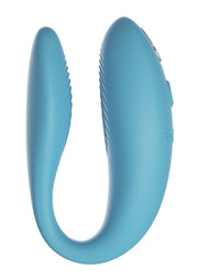 We-Vibe Sync Go - vibratore di coppia compatto, impermeabile, da app, Turchese, foto 2