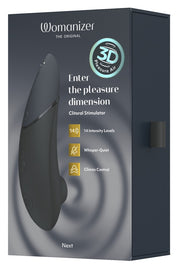 Womanizer Next – Succhia Clitoride 3D Pleasure Air con 14 Intensità, Nero, foto 3