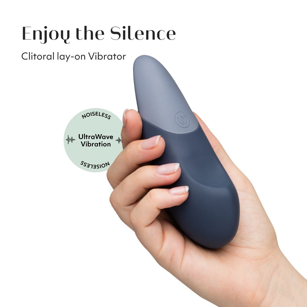 Womanizer Vibe – Vibratore Clitorideo da Appoggio UltraWave, Blu grigio, foto 5