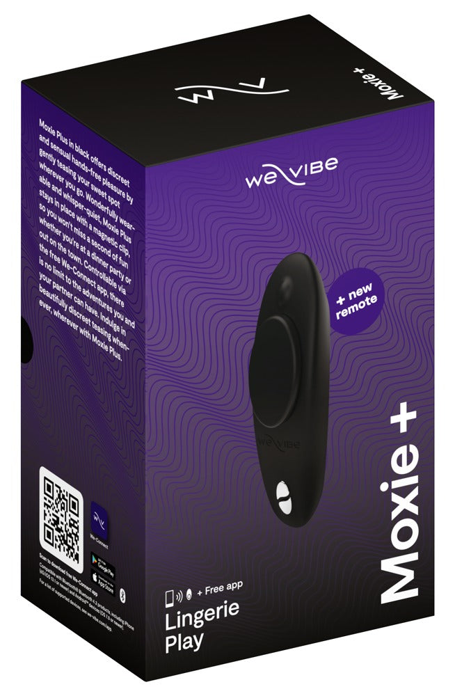 We-Vibe Moxie+ - Vibratore indossabile per mutandine con magnete, Nero, foto 7