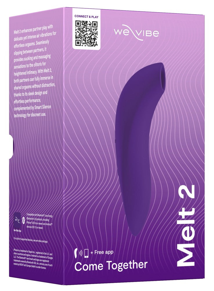 We-Vibe Melt 2 - Stimolatore clitorideo Pleasure Air a onde d'aria, Viola, foto 7