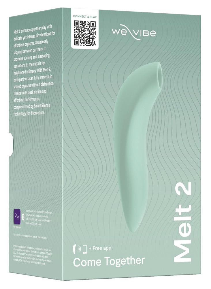 We-Vibe Melt 2 - Stimolatore clitorideo Pleasure Air a onde d'aria, Verde, foto 3