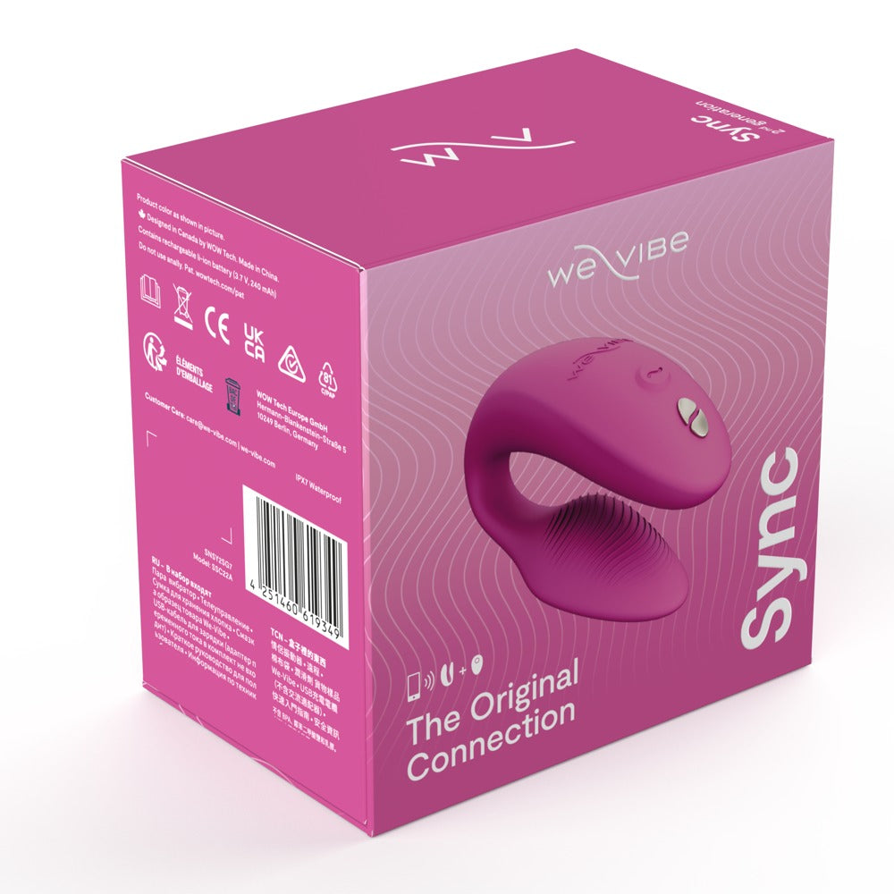We-Vibe Sync2 - vibratore di coppia con bracci regolabili, Fucsia, foto 3