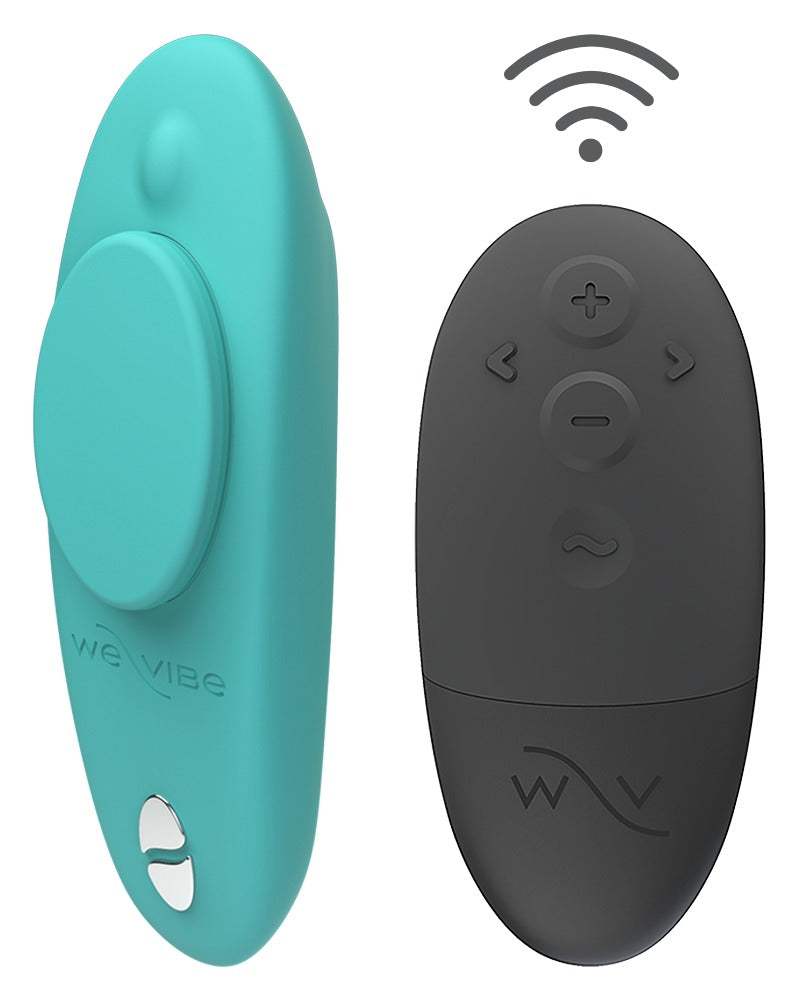 We-Vibe Moxie+ - Vibratore indossabile per mutandine con magnete, Turchese, foto 1