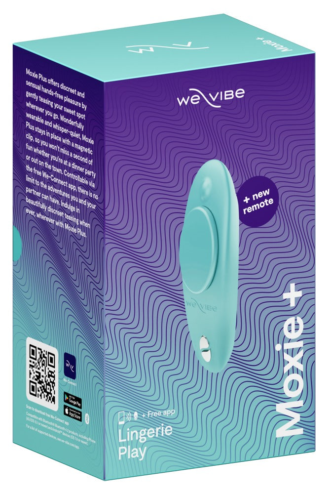 We-Vibe Moxie+ - Vibratore indossabile per mutandine con magnete, Turchese, foto 3