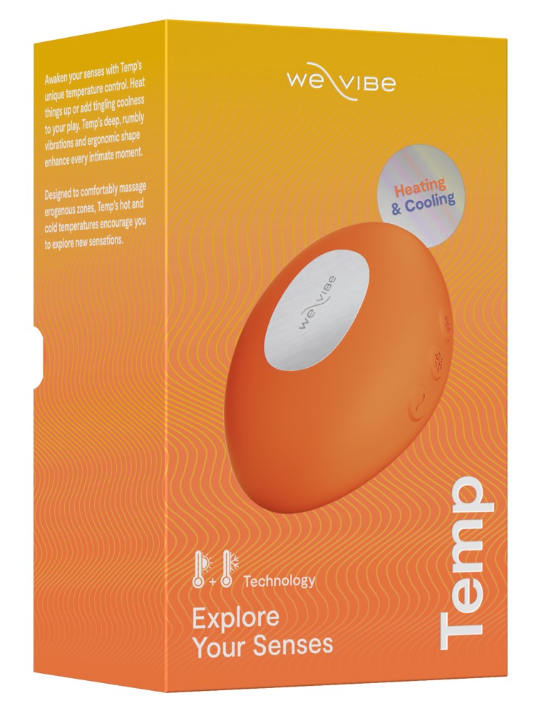 We-Vibe Temp - Stimolatore clitorideo con funzione caldo e freddo, Arancione, foto 7