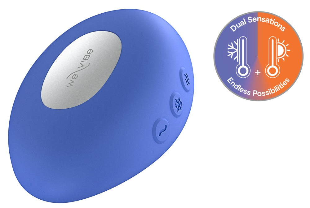 We-Vibe Temp - Stimolatore clitorideo con funzione caldo e freddo, Blu, foto 1