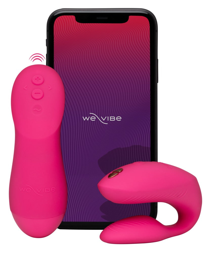 We-Vibe Chorus Pro - vibratore di coppia a tre motori con Fusion Wave, Fucsia, foto 1