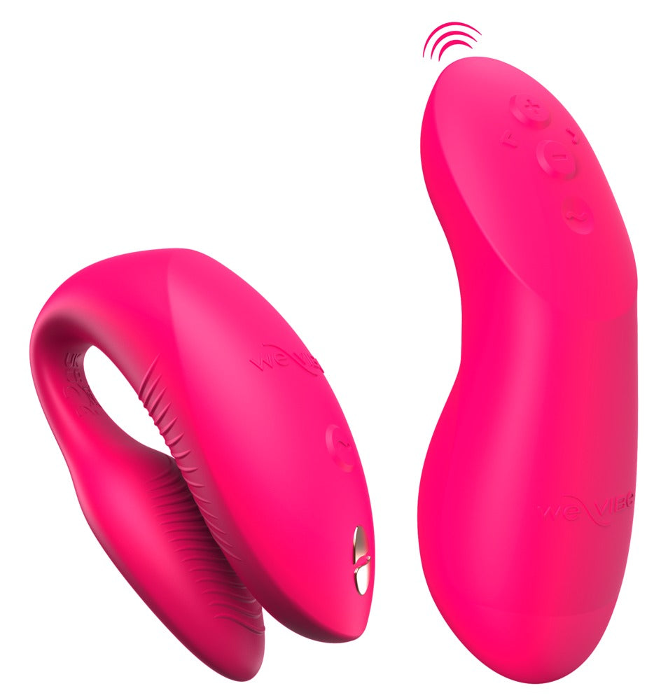 We-Vibe Chorus Pro - vibratore di coppia a tre motori con Fusion Wave, Fucsia, foto 2