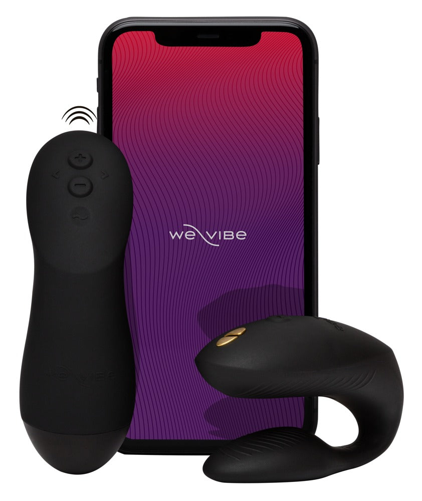 We-Vibe Chorus Pro - vibratore di coppia a tre motori con Fusion Wave, Nero, foto 1