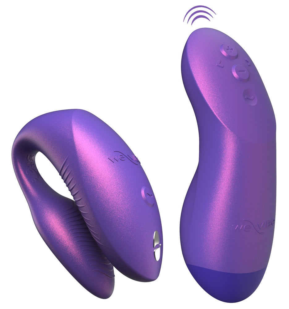 We-Vibe Chorus Pro - vibratore di coppia a tre motori con Fusion Wave, Viola, foto 2