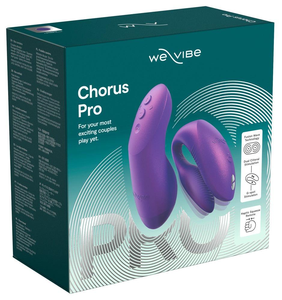 We-Vibe Chorus Pro - vibratore di coppia a tre motori con Fusion Wave, Viola, foto 3