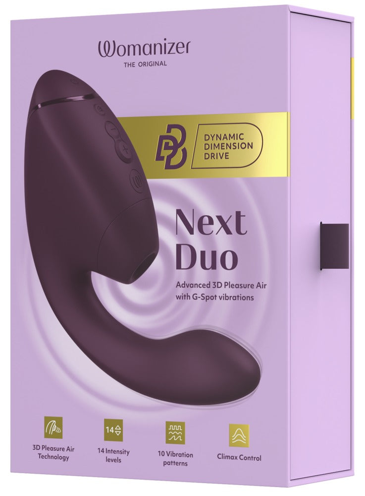 Womanizer Next Duo – Doppio Stimolatore Clitoride e Punto G, Viola scuro, foto 3