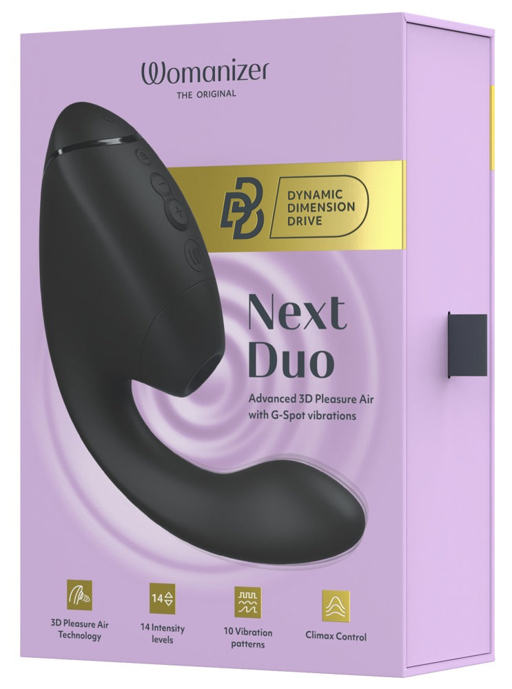 Womanizer Next Duo – Doppio Stimolatore Clitoride e Punto G, Nero, foto 3