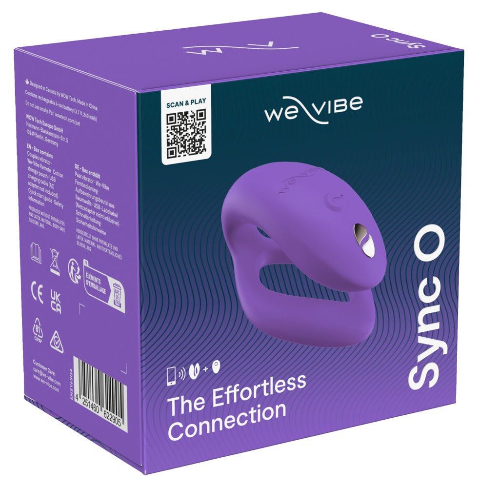 We-Vibe Sync O - vibratore di coppia con anello ovale interno, Lilla, foto 7