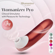 Womanizer Pro – Succhia Clitoride Pleasure Air con 11 Intensità, Rosso, foto 6