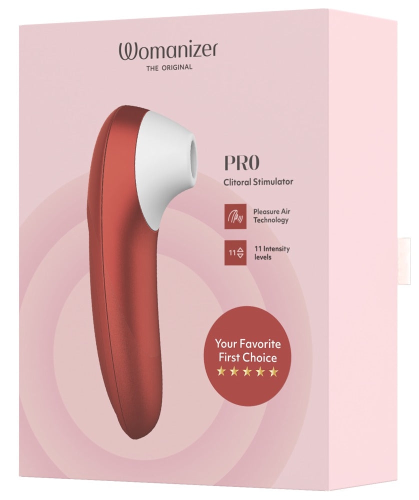 Womanizer Pro – Succhia Clitoride Pleasure Air con 11 Intensità, Rosso, foto 7