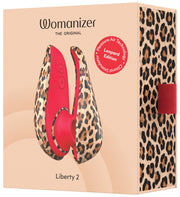 Womanizer Liberty 2 – Succhia Clitoride Compatto con Cover Magnetica, Leopardato, foto 3