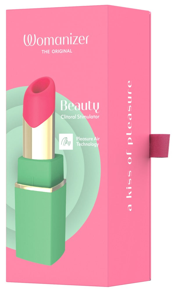 Womanizer Beauty – Succhia Clitoride a Forma di Rossetto, Verde e rosa, foto 7