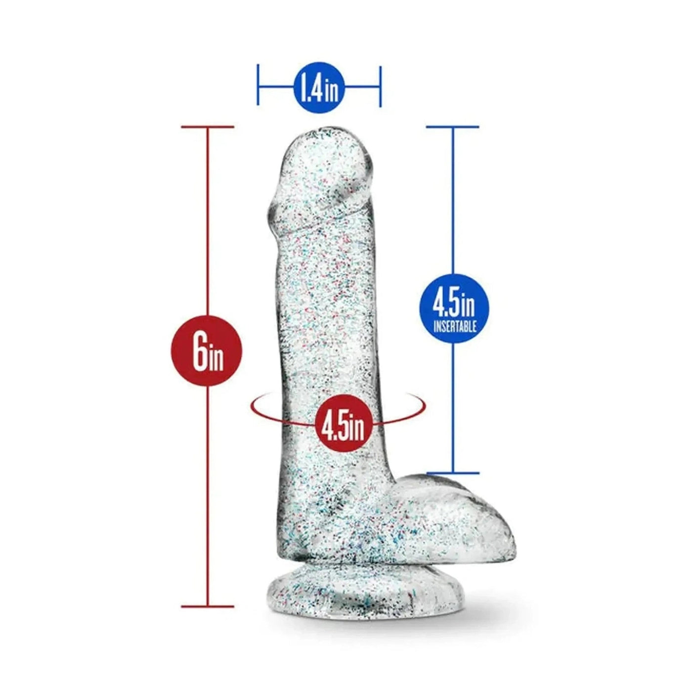 6″ Glitter Cock