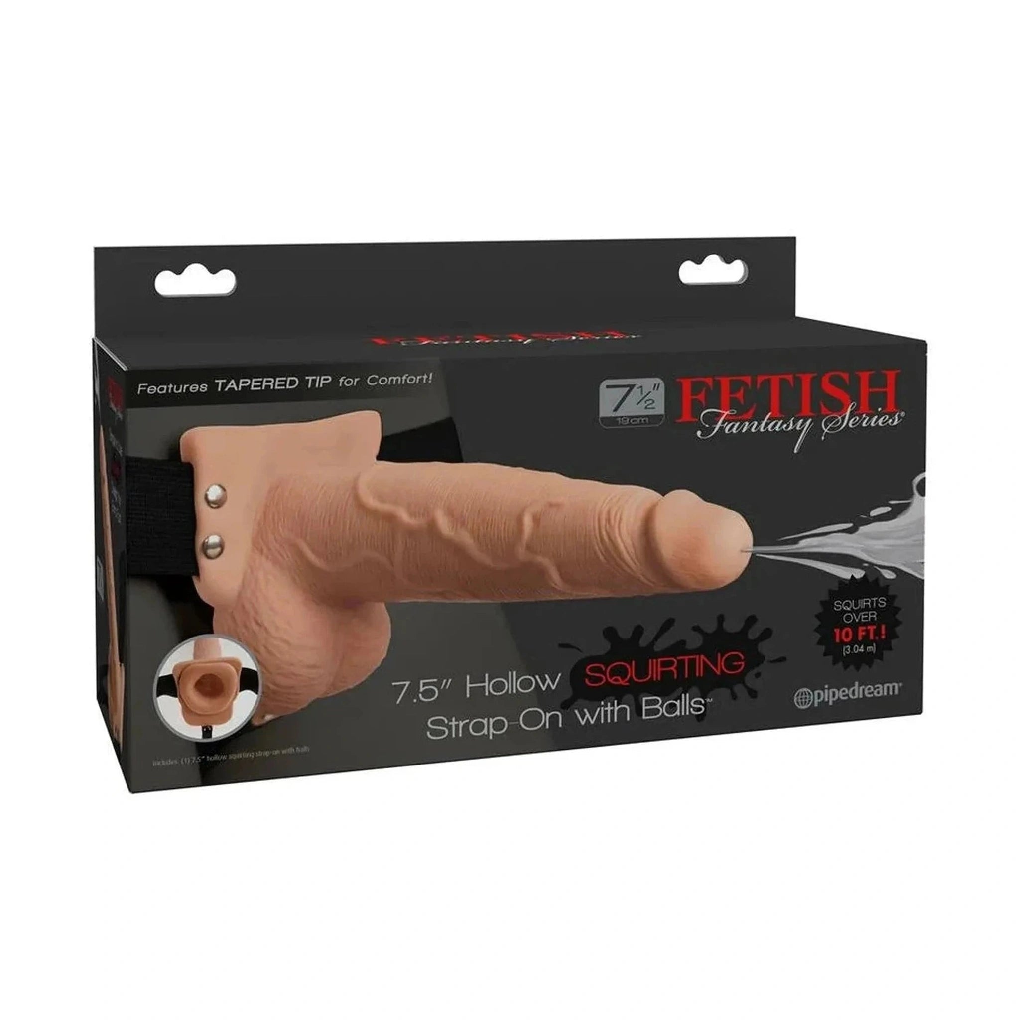 7.5'' Squirting Hollow Strap-On
