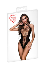 Body in Rete Larga B04 Rougir de Désir – Body Sexy Nero, foto 3
