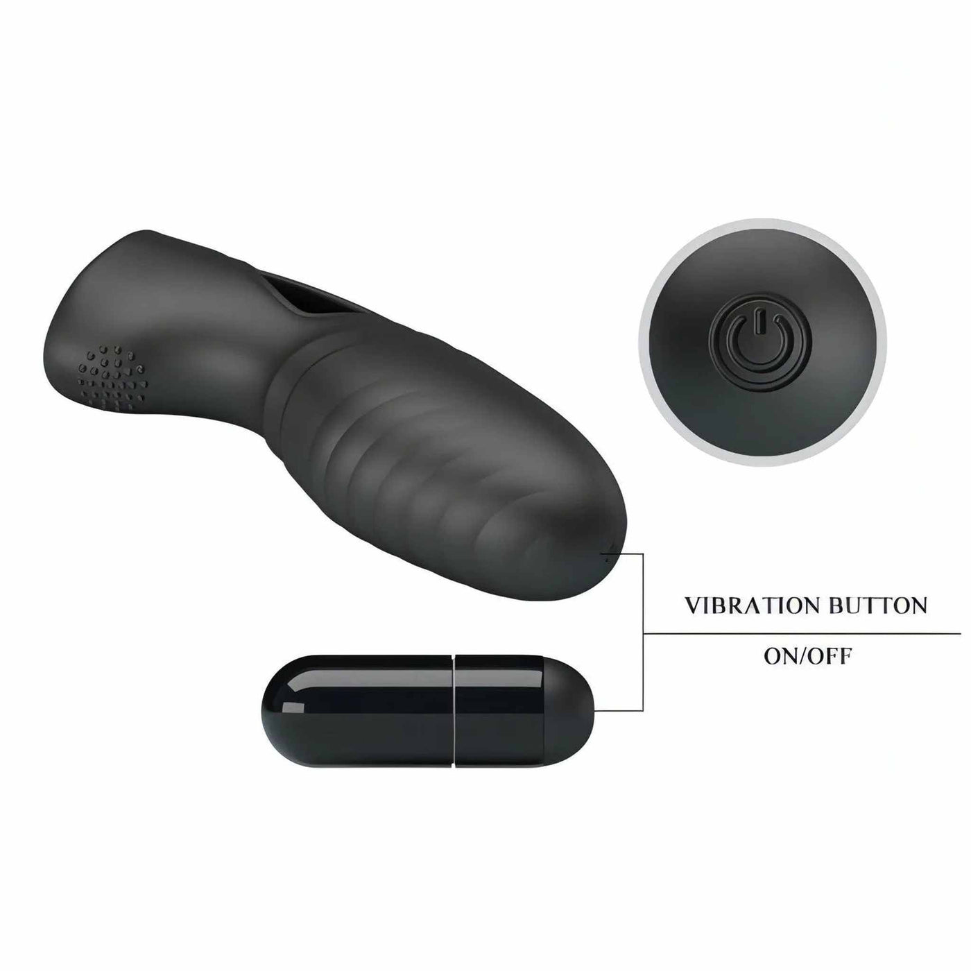 Alan Finger Vibe con nervature stimolanti Ø 2.3 cm