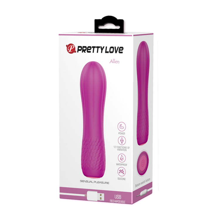 Allen Vibratore Classico in Silicone 12 vibrazioni