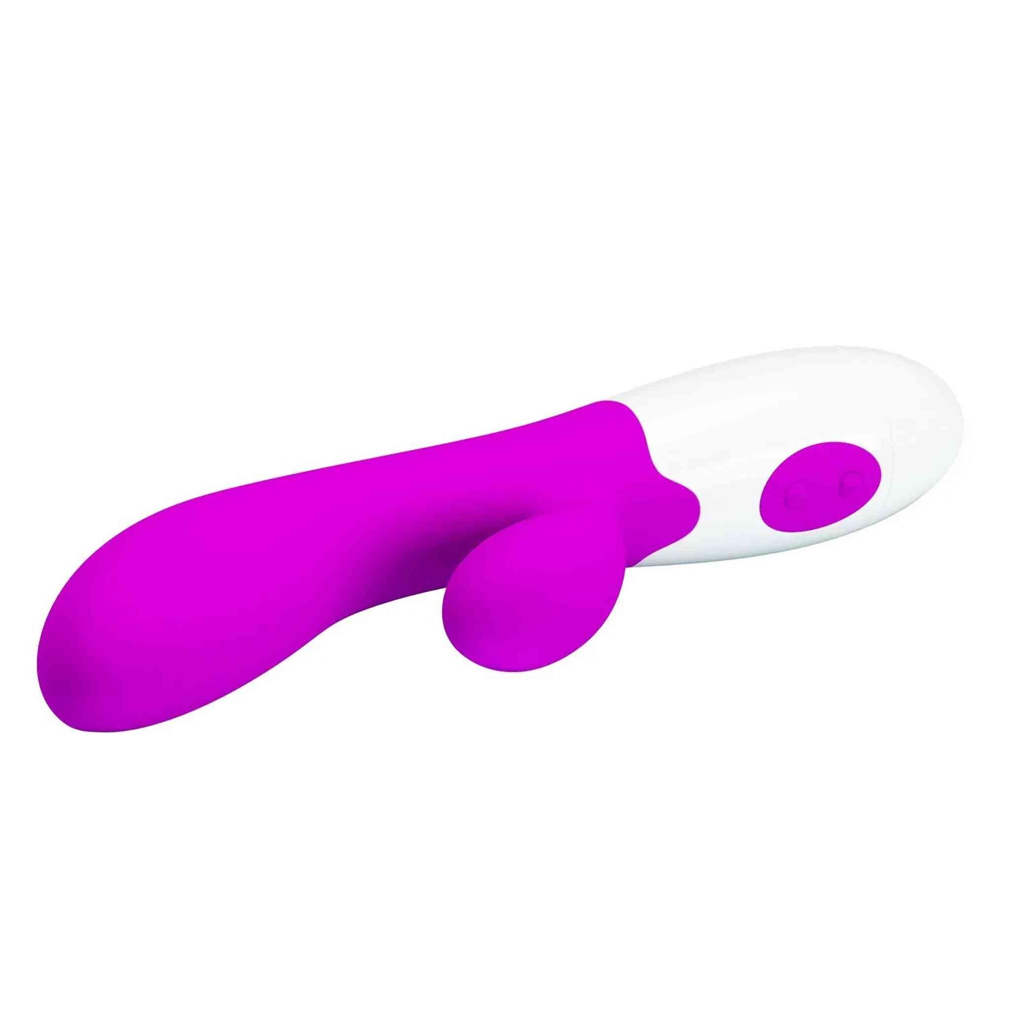 Alvis Vibratore Rabbit da 30 modalità di vibrazione - Silicone Medicale, Viola