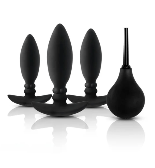 Anal Set 3 Plug Anali e Doccetta Intima - GoEstasy