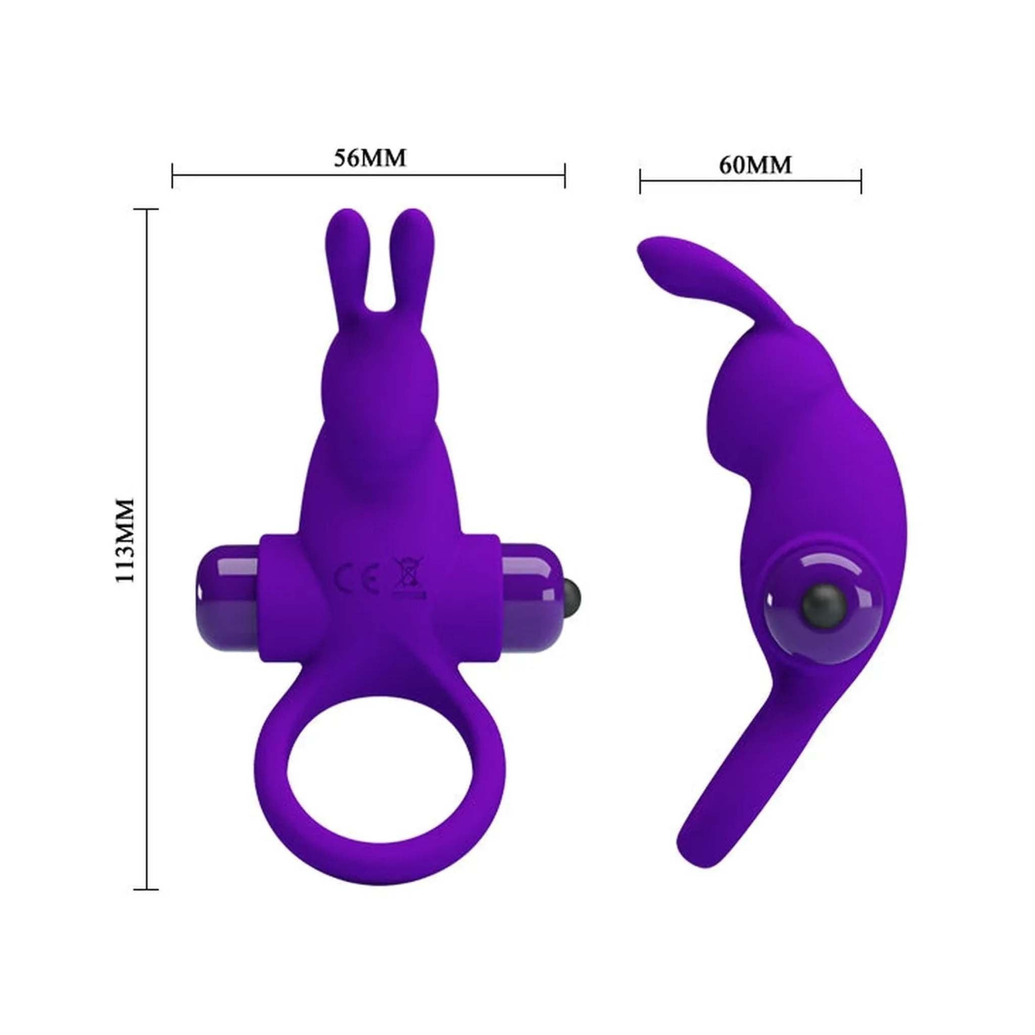 Anello Vibrante Rabbit in SIlicone con 10 vibrazioni