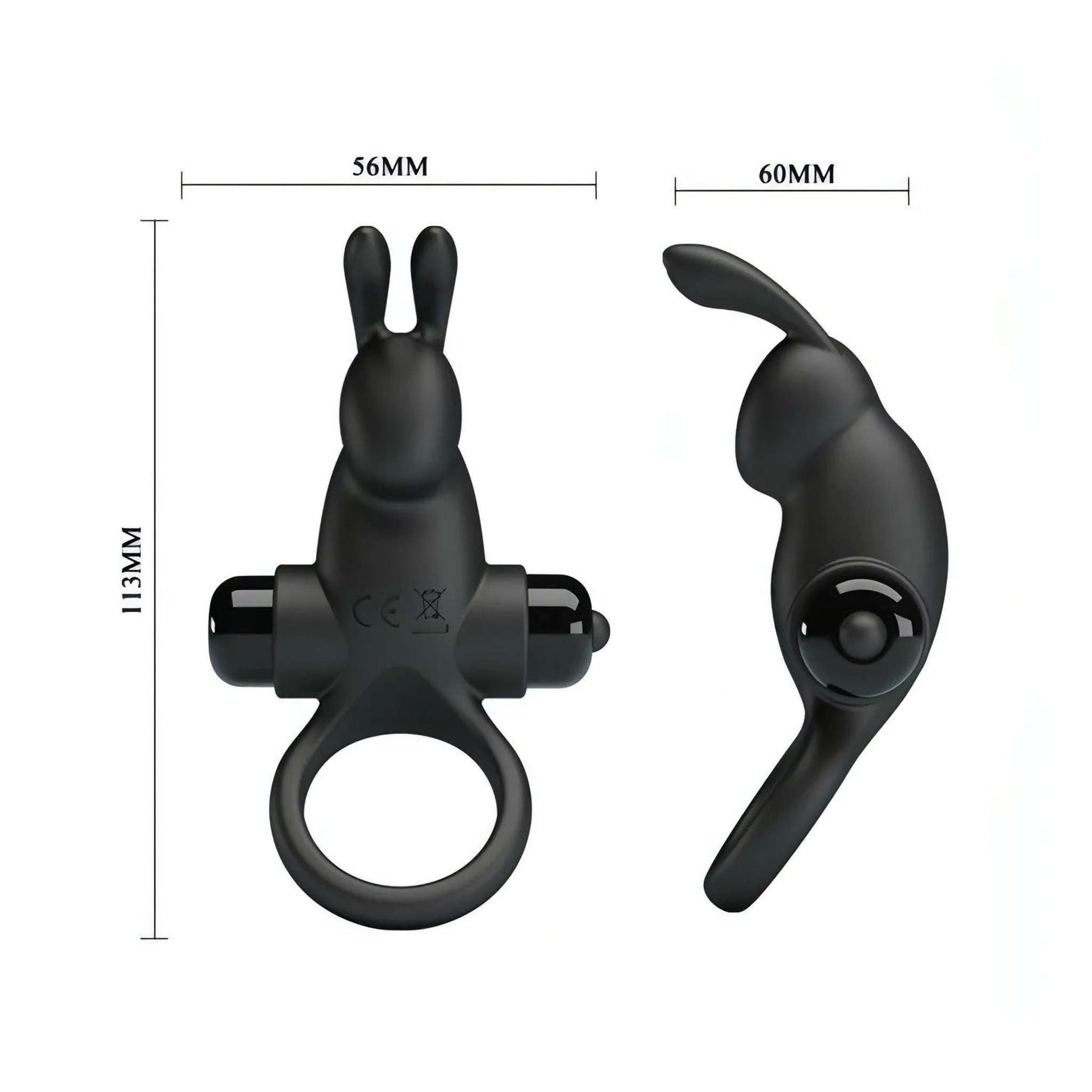 Anello Vibrante Rabbit in SIlicone con 10 vibrazioni