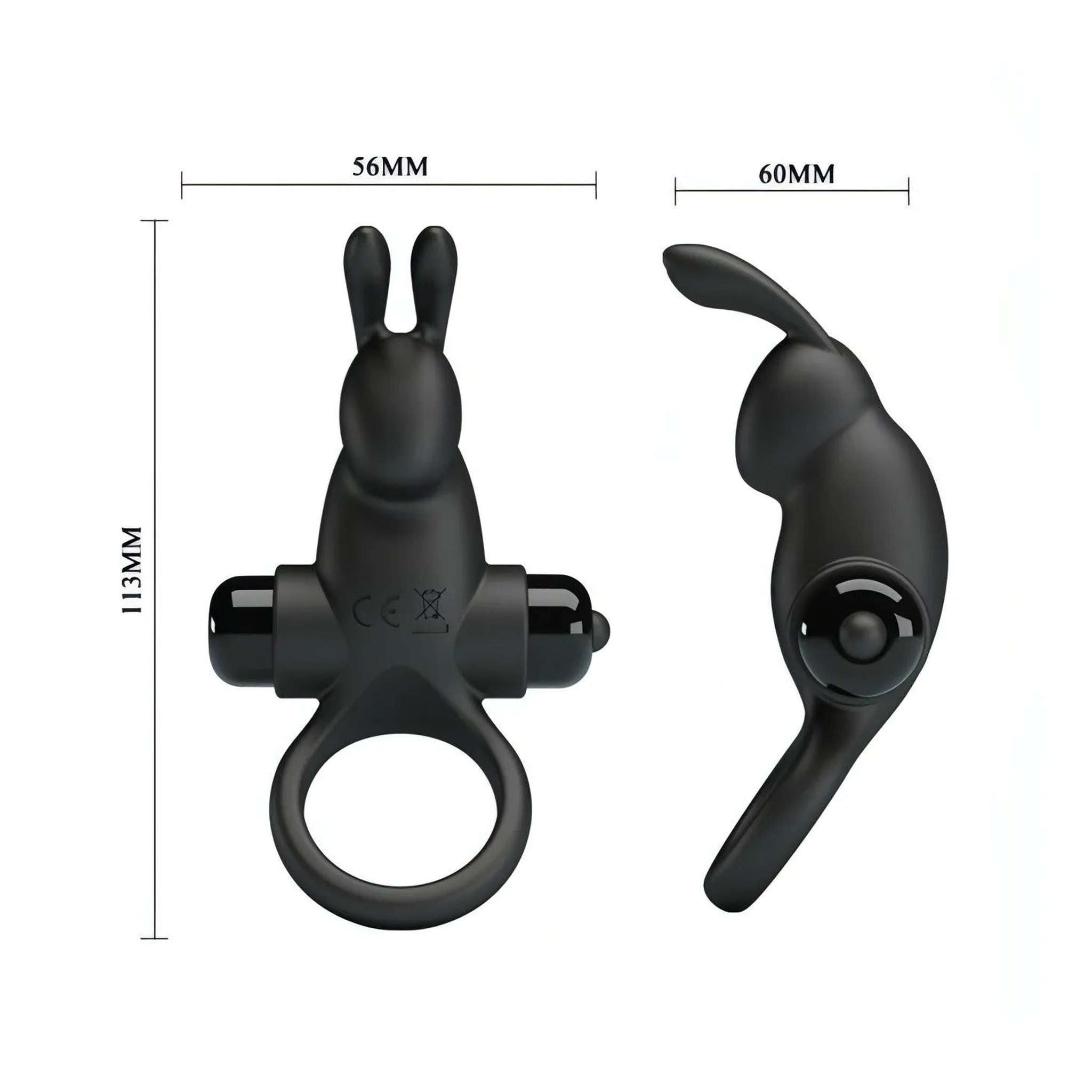 Anello Vibrante Rabbit in SIlicone con 10 vibrazioni