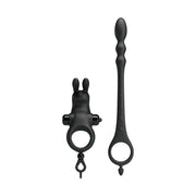 Anello Vibrante con Coniglietto Clitorideo e Stimolatore Anale