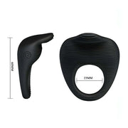 Anello Vibrante in SIlicone con Linguetta Clitoridea