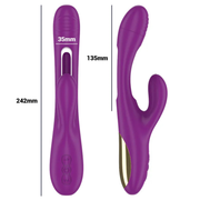 Apolo Vibratore Rabbit 3 in 1 con Lingua Ultra Potente
