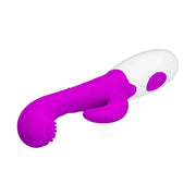 Dettaglio superficie a spina vibratore rabbit silicone viola