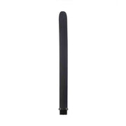 Attacco ad ugello doccia nero in silicone morbido 24.5 cm con filettatura metallica