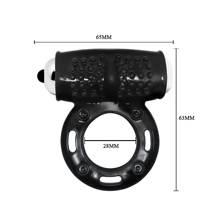 Anello Fallico Vibrante con Texture Stimolante