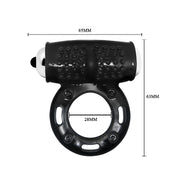 Anello Fallico Vibrante con Texture Stimolante