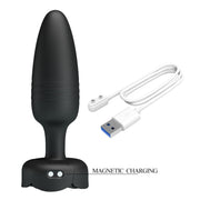 Vibratore Anale in Silicone Con Luce, Vibrazione e Spinta