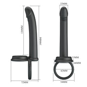 Moses Dildo D'Aggancio con Doppio Sostegno