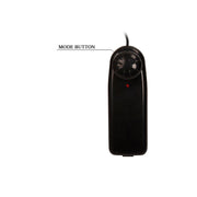 Telecomando nero per strappo vibrante con pulsante rotativo e LED rosso