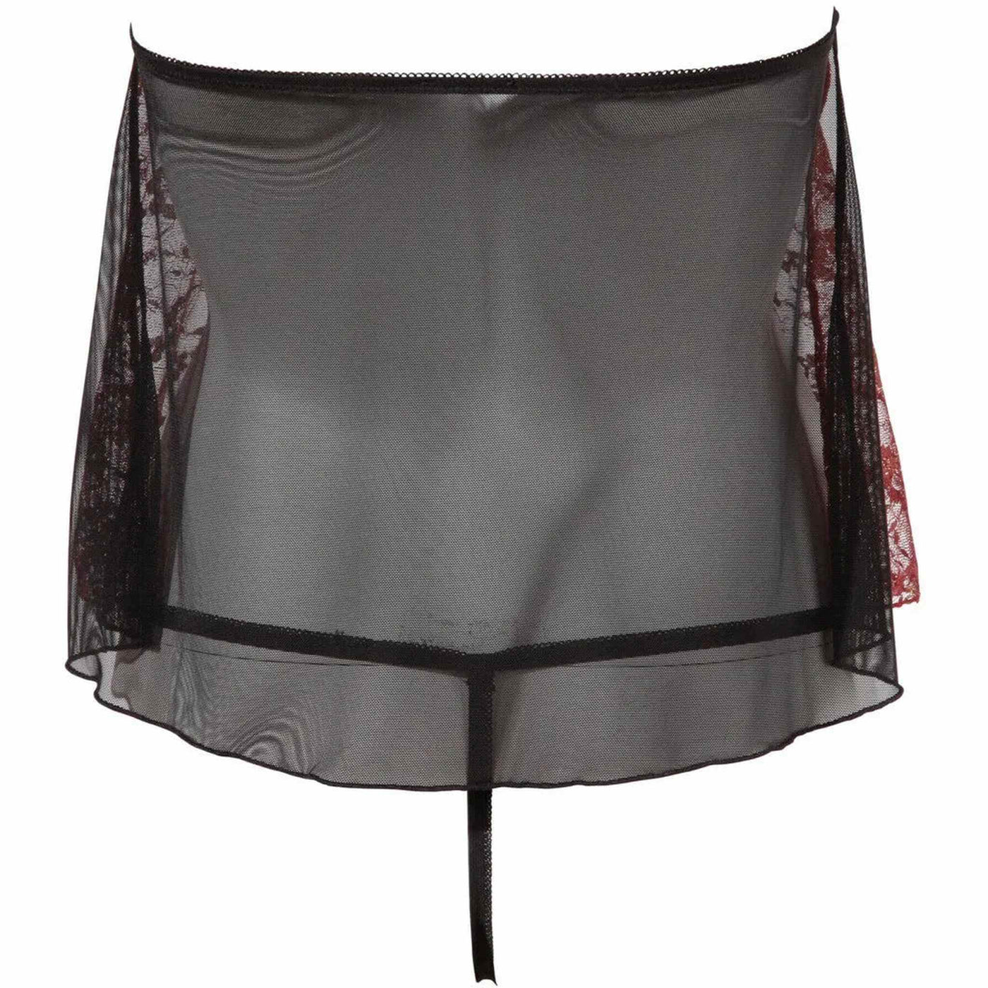 Babydoll Bordeaux Con Apertura Inguinale e Sui Seni