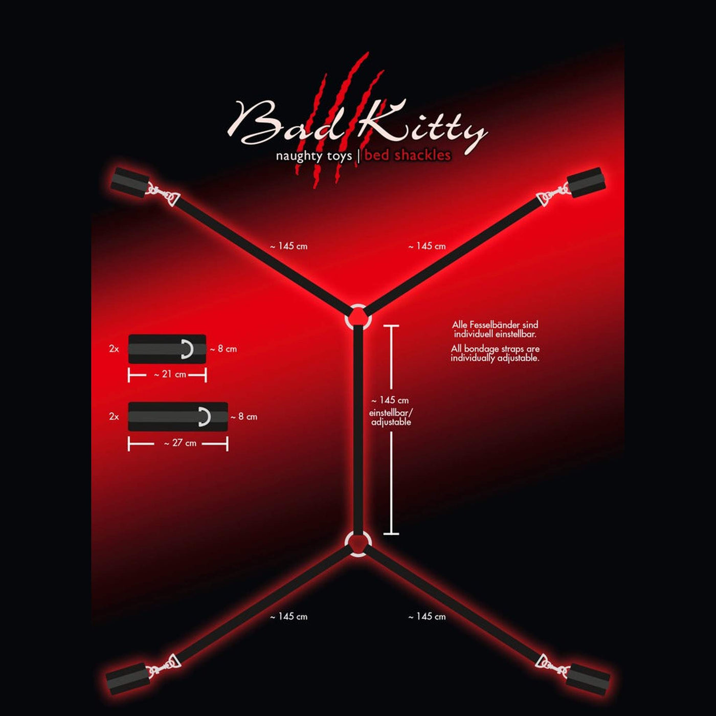 Bad Kitty Bed Shackles