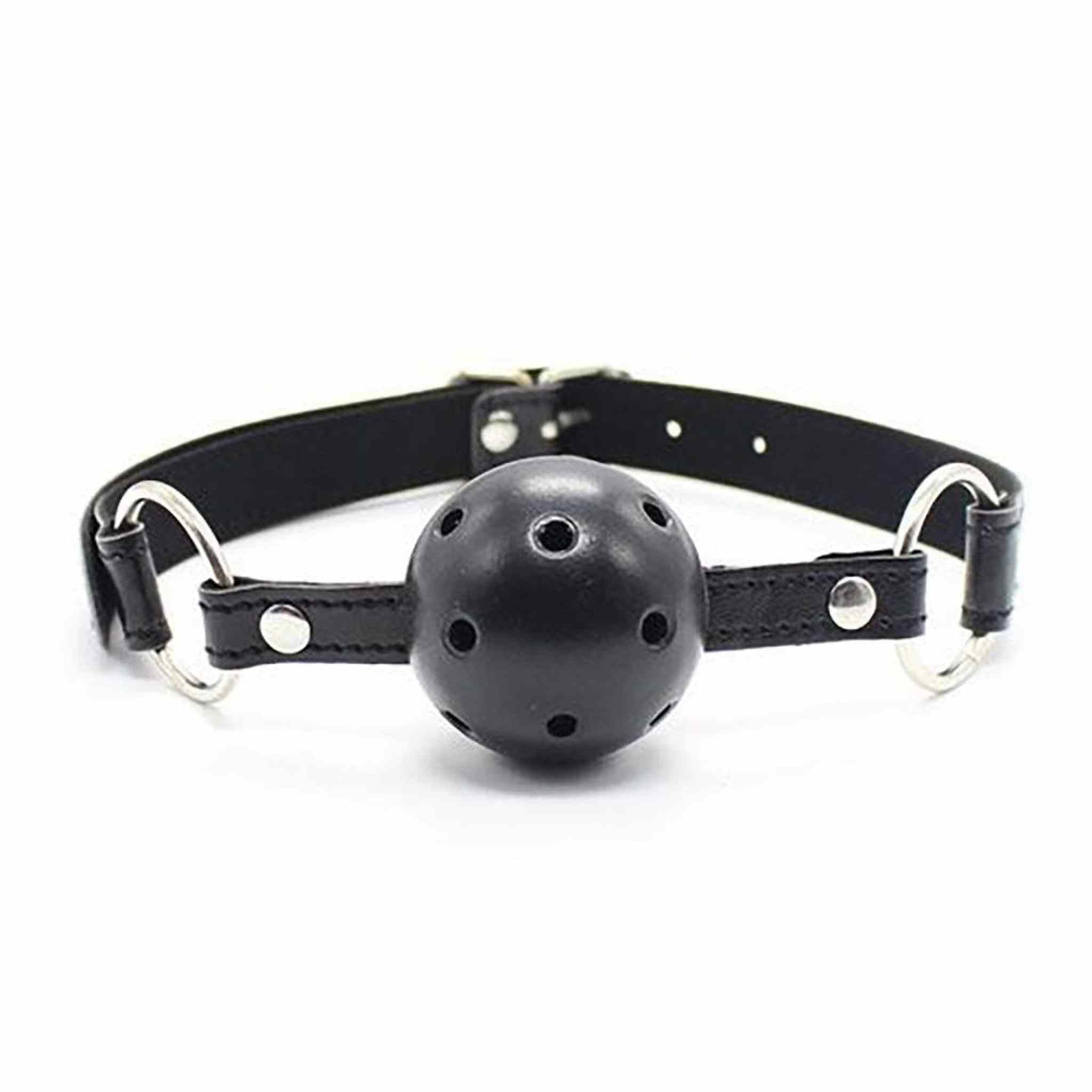 Ball Gag Con Fori Traspiranti e Cinturino Regolabile