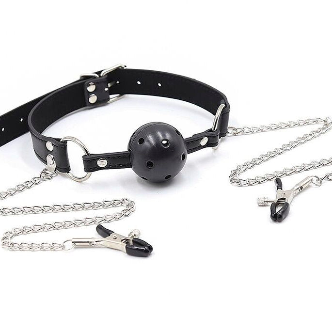 Ball Gag E Stringicapezzoli - GoEstasy