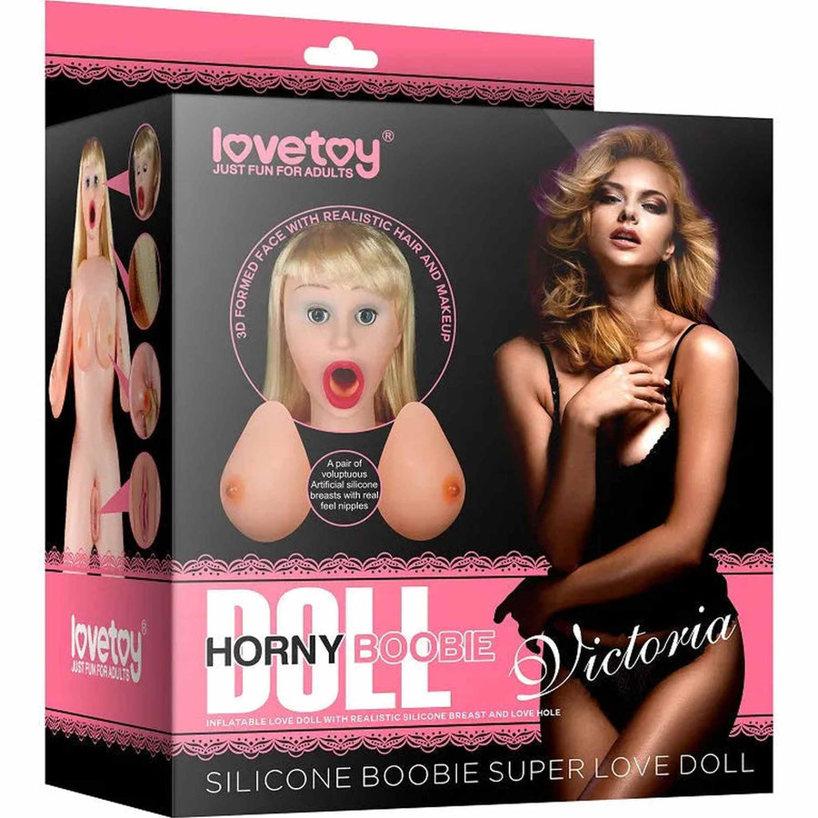 Super Realistic Blonde Doll with 3D Face, Wig, Soft Breasts and Silicone Anus and Vagina