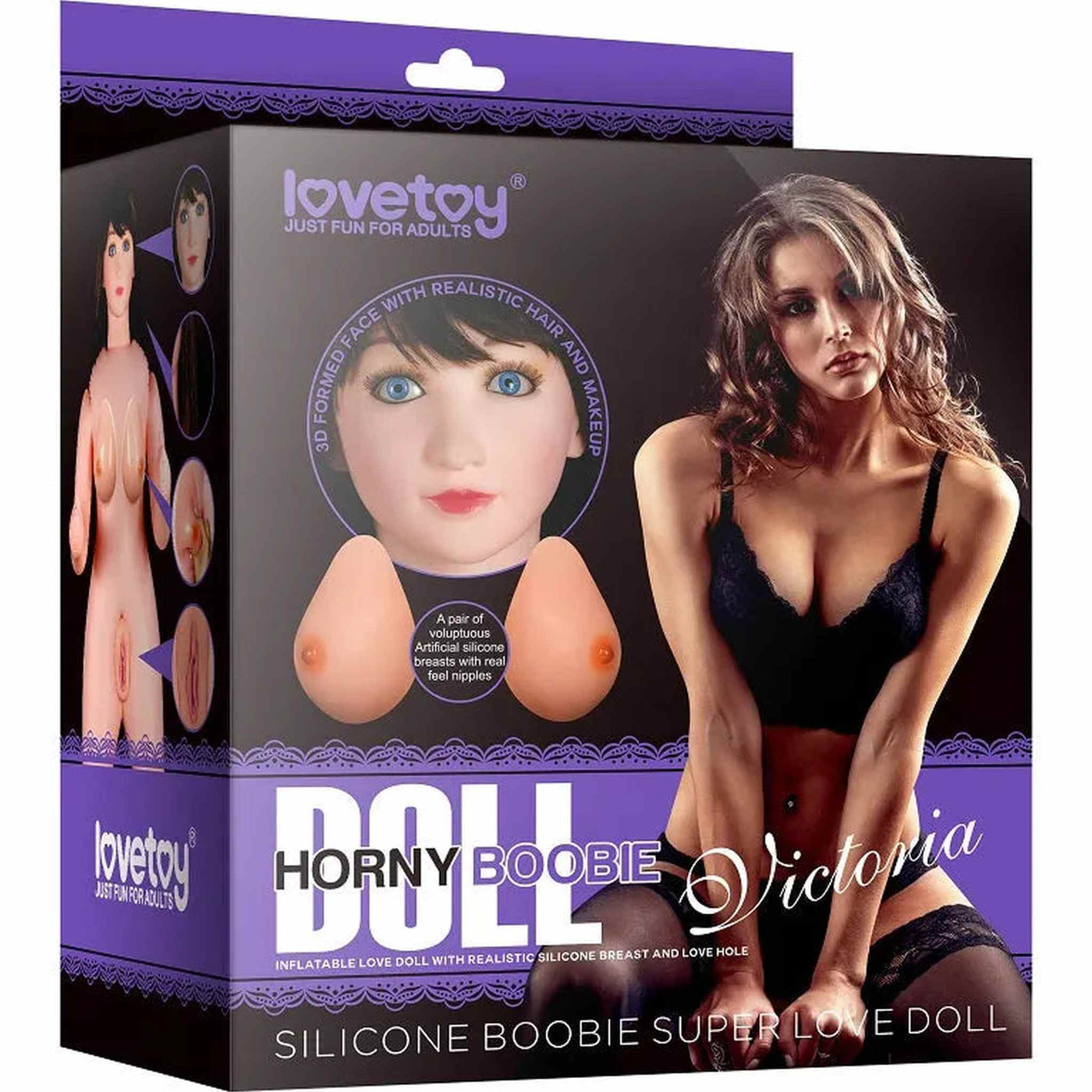 Bambola Super Realistica con Volto in 3d, Parrucca, Seni Morbidi e Ano e Vagina in Silicone