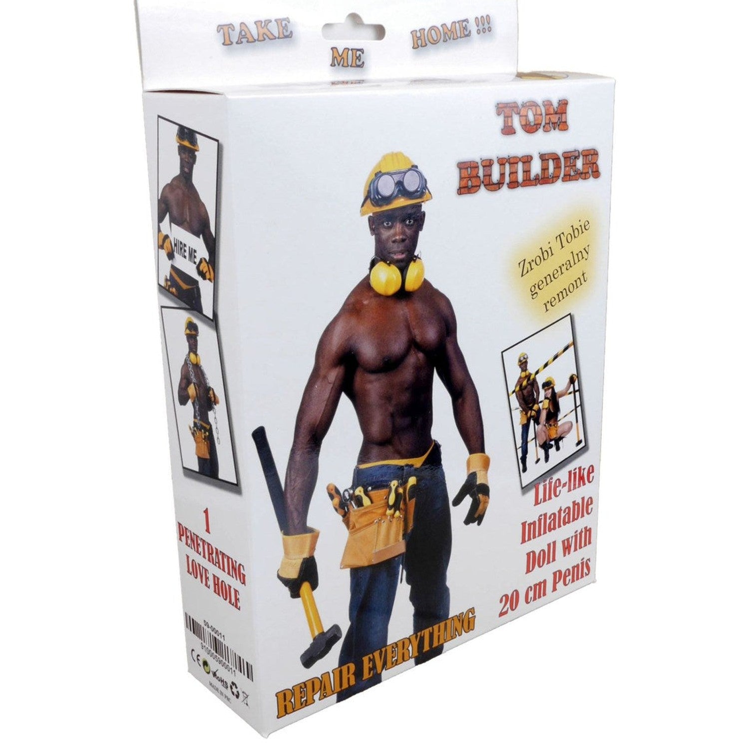 Bambolo Gonfiabile Nero Builder Doll